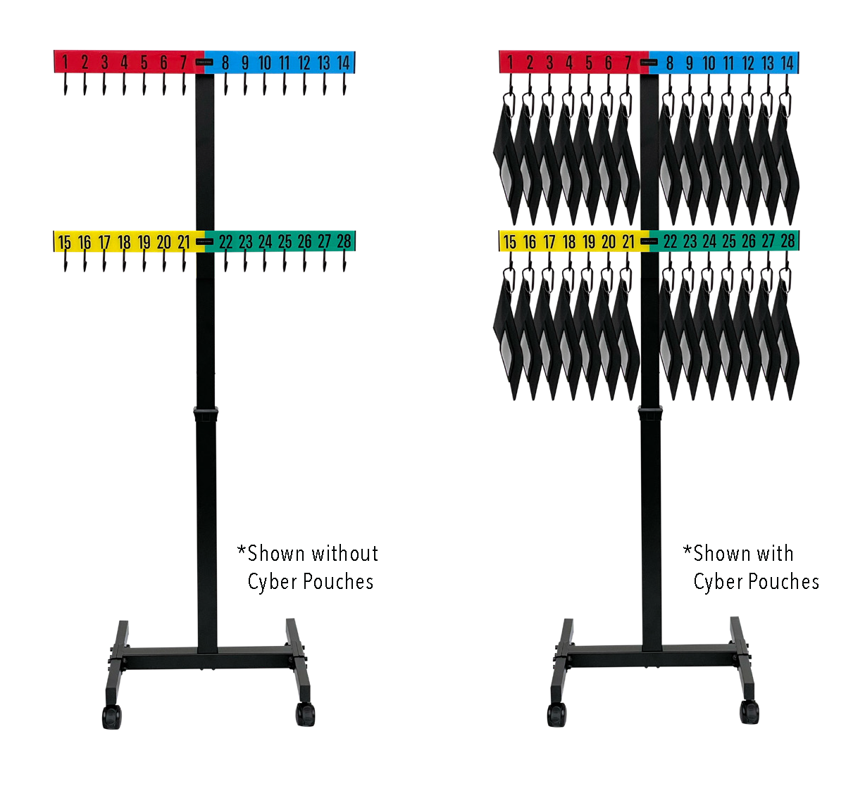 Cyber Stand with and without pouches